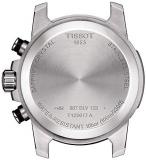 Tissot Men's Stainless Steel Swiss Quartz Watch with Leather Strap, Brown (Model: T1256171603100)
