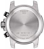 Tissot Men's Stainless Steel Swiss Quartz Watch with Leather Strap, Black (Model: T1256171605100)