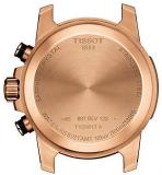 Tissot Men's Stainless Steel Swiss Quartz Watch with Leather Strap, Black (Model: T1256173605100)