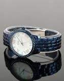 GUESS W0444L4 Blue-Tone Mother-of-Pearl Dial Glits Women's Watch
