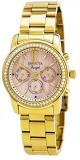 Stainless Steel GOLD Case and Bracelet Mother of Pearl Dial Day and Date Diamond Accents