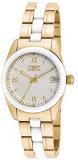 Invicta Womens Crystal-Accent Ceramic and Gold-Tone