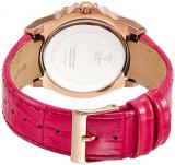 Guess Women's Stainless Steel Quartz Watch with Leather Strap, Pink, 20 (Model: W0775L4)