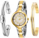 Invicta Women's Angel Quartz Watch with Stainless-Steel Strap, Two Tone, 12 (Model: 29326)