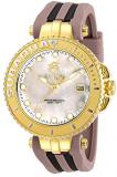 Invicta Women's Subaqua Stainless Steel Quartz Watch with Silicone Strap, Brown, 20 (Model: 27354)