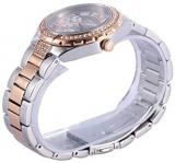 GUESS Women's W0111L4 "Sparkling Hi-Energy" Silver- And Rose Gold-Tone Watch