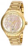 Invicta Women's Angel Quartz Stainless-Steel Strap, Gold, 16 Casual Watch (Model: 27765)