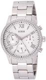 Guess Women's Year-Round Quartz Watch with Stainless Steel Strap, Silver, 20 (Model: W1069L1)