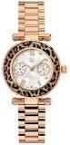 Guess Collection X35015L4S 34mm Stainless Steel Case Rose Gold Gold Plated Stainless Steel Synthetic Sapphire Women's Watch