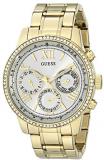 GUESS Women's U0559L2 Sporty Gold-Tone Stainless Steel Watch with Multi-function...