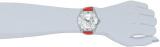 Invicta Women's 12513 Pro-Diver Silver Dial Crystal Accented Flowers Red Leather Watch
