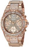 GUESS Women's Analog Watch with Stainless Steel Strap, Rose Gold, 20 (Model: GW0...
