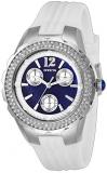 Invicta Women's Angel Stainless Steel Quartz Watch with Silicone Strap, White, 22 (Model: 29085)
