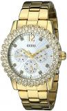 GUESS Women's U0335L2 Gold-Tone Multi-Function Watch with Genuine Crystal-Accent...
