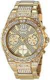 GUESS Women's Analog Watch with Stainless Steel Strap, Gold, 20 (Model: GW0037L2...