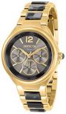 Invicta Women's Angel Quartz Watch with Stainless Steel Strap, Gold, Grey, 19 (Model: 32075)