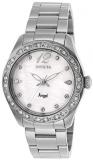 Invicta Women's Angel Quartz Watch with Stainless Steel Strap, Silver, 18 (Model: 27449)