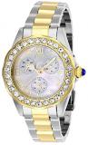 Invicta Women's Angel Quartz Watch with Stainless Steel Strap, Silver and Gold, 18 (Model: 28464)