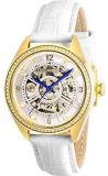 Invicta Objet D Art Automatic Crystal White Dial Ladies Watch 26352