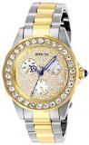 Invicta Women's Angel Quartz Watch with Stainless Steel Strap, Two Tone, 18 (Model: 28458)