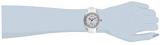 Invicta Women's Angel Stainless Steel Quartz Watch with Silicone Strap, White, 20 (Model: 28482)
