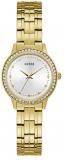 Guess Chelsea Womens Analog Quartz Watch with Stainless Steel Gold Plated Bracelet W1209L2
