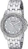 GUESS Women's Quartz Watch with Stainless-Steel Strap, Silver, 36 (Model: U1235L...