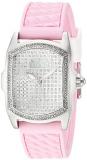 Invicta Women's Lupah Stainless Steel Quartz Watch with Silicone Strap, Pink, 20 (Model: 22117)