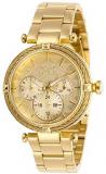 Invicta Women's Bolt Quartz Stainless-Steel Strap, Gold, 18 Casual Watch (Model: 28957)