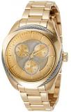 Invicta Women's Bolt Quartz Watch with Stainless Steel Strap, Gold, 18 (Model: 31228)