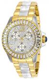 Invicta Women's Angel Quartz Watch with Stainless Steel Strap, Two Tone, 20 (Model: 29105)