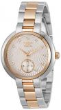 Invicta Women's Angel Quartz Watch with Stainless Steel Strap, Silver, Rose Gold, 16 (Model: 31198)