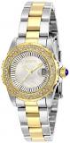 Invicta Women's Angel Quartz Watch with Stainless Steel Strap, Two Tone, 16 (Model: 28443)