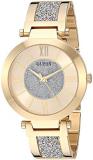 GUESS Women's Analog Watch with Stainless Steel Strap, Gold, 18 (Model: U1288L2)