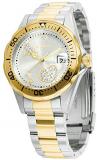 Invicta Women's 12287 Pro Diver Silver Heart Dial Two Tone Stainless Steel Watch
