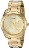 GUESS  Gold-Tone Stainless Steel Logo Bracelet Watch. Color: Gold-Tone (Model: U1082L2)