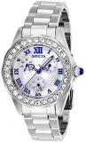 Invicta Women's Angel Quartz Watch with Stainless Steel Strap, Silver, 18 (Model: 28463)