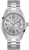 Guess W1245G1 Men's Stainless Steel Grey Easy Reader Dial w/Date Analog Watch