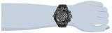 Invicta Men's Reserve Venom Stainless Steel Quartz Watch with Silicone Strap, Black, 26 (Model: 32134)
