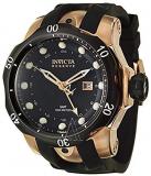 Invicta 7254 Men's Signature Subaqua Venom Rose Gold Plated Black Dial Watch