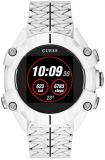 GUESS Men's Quartz Watch with Silicone Strap, White, 22 (Model: C3001G4)