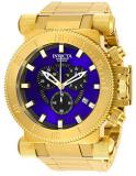 Invicta Men's Coalition Forces Quartz Watch with Stainless Steel Strap, Gold, 34.5 (Model: 27836)