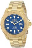 Invicta Men's 15193 Pro Diver Analog Display Swiss Quartz Gold-Plated Watch, Blue