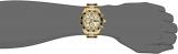 Invicta Men's 1016 II Collection Chronograph Gold Dial 18k Gold-Plated Stainless Steel Watch
