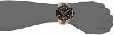 Invicta Men's 5728 Reserve Collection Black Ion-Plated and Rose Gold-Tone Chronograph Watch