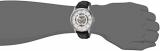 Invicta Men's Objet D Art Stainless Steel Automatic-self-Wind Watch with Leather-Calfskin Strap, Black, 23 (Model: 22594)