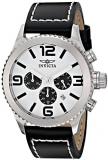 Invicta Men's 1426 II Collection Black Leather Chronograph Watch