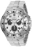 Invicta Men's Excursion Quartz Watch with Stainless Steel Strap, Silver, 30 (Model: 29719)