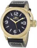 Invicta Men's 1111 Corduba Collection Black Dial Black Leather Watch