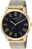 GUESS Men's Quartz Watch with Stainless-Steel Strap, Two Tone, 22 (Model: U1179G2)